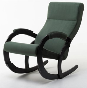 Кресло-качалка в гостиную Корсика, ткань Amigo Green 34-Т-AG в Южно-Сахалинске