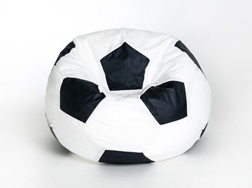 Кресло-мешок КлассМебель Мяч малый, бело-черный в Южно-Сахалинске