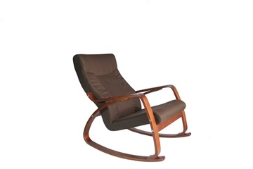 Кресло-качалка Женева, ткань шоколад в Южно-Сахалинске