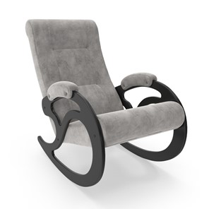 Кресло-качалка Модель 5, Verona 06 Light Grey-велюр в Южно-Сахалинске