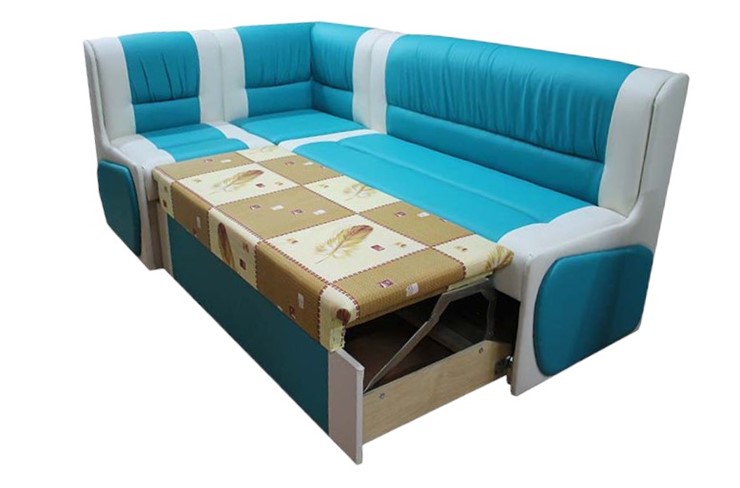 Угловой кухонный диван Квадро 4 со спальным местом в Южно-Сахалинске - изображение 2