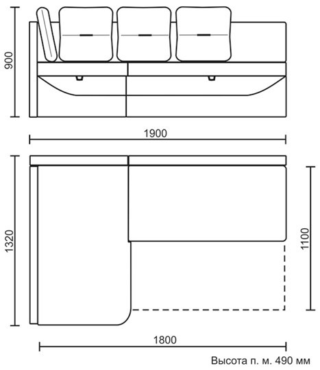 Кухонный угловой диван Яшма 1 ДУ в Южно-Сахалинске - изображение 8