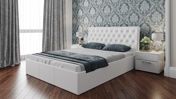 Кровать в спальню Скарлет (Белая) в Южно-Сахалинске
