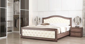 Кровать в спальню Стиль 3, 160х200, кожзам, с основанием в Южно-Сахалинске