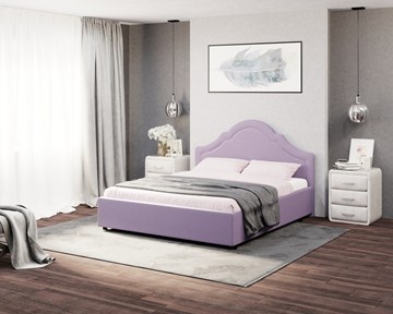 Кровать Vintage 160х200, Велюр (Forest 741 Светло-фиолетовый) в Южно-Сахалинске