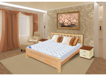 Двуспальная кровать Прага 160х190 с оcнованием в Южно-Сахалинске