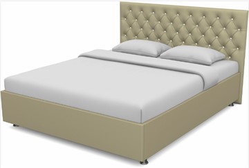 Кровать полуторная Флоренция-А 1400 с основанием (Nitro Cream) в Южно-Сахалинске