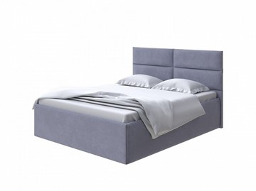 Кровать двуспальная Clever 180х200 без кроватного основания (Велюр Casa Благородный серый) в Южно-Сахалинске