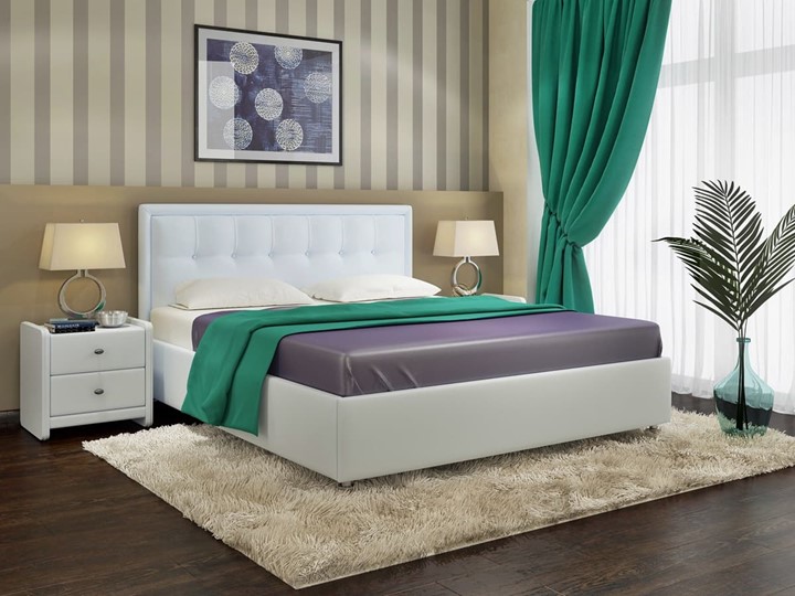Спальная кровать Amelia размер 160*200 с основанием в Южно-Сахалинске - изображение 2
