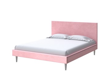 Кровать Claro 160х200, Велюр (Casa Жемчужно-розовый) в Южно-Сахалинске