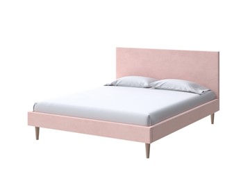 Кровать 2-спальная Claro 160х200, Велюр (Ultra Розовый мусс) в Южно-Сахалинске