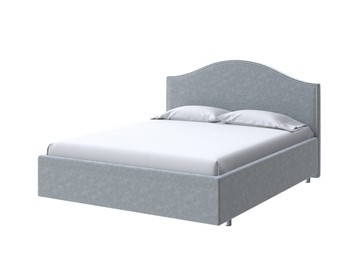 Кровать с мягким изголовьем Classic 180х200, Велюр (Gratta 3 Утренний туман) в Южно-Сахалинске