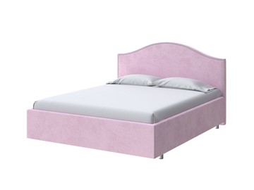 Кровать в спальню Classic 200х200, Велюр (Teddy Розовый фламинго) в Южно-Сахалинске