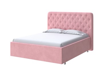 Кровать спальная Classic Large 160х200, Велюр (Casa Жемчужно-розовый) в Южно-Сахалинске