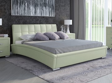 Кровать 2-спальная Corso-1L 140x200, Экокожа (Зеленое яблоко) в Южно-Сахалинске