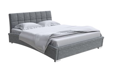 Двуспальная кровать Орматек Corso-1L 160x200, Велюр (Gratta 4 Серый космос) в Южно-Сахалинске