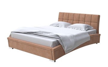 Кровать в спальню Орматек Corso-1L 180х200, Микровелюр (Manhattan Брауни) в Южно-Сахалинске