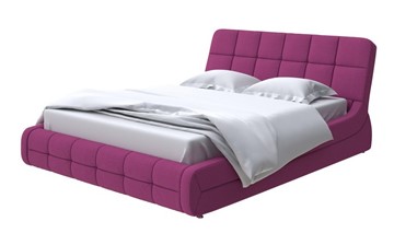 Кровать 2-спальная Corso-6 140x200, Рогожка (Savana Berry) в Южно-Сахалинске