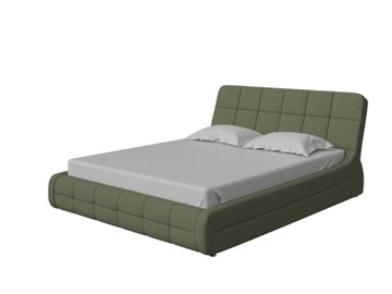 Кровать 2-спальная Corso-6 140x200, Искусственная шерсть (Лама Авокадо) в Южно-Сахалинске