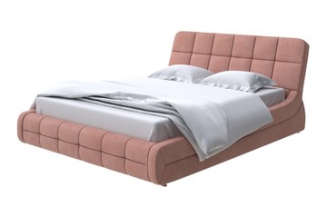 Двуспальная кровать Corso-6 140x200, Велюр (Ultra Амаретто) в Южно-Сахалинске