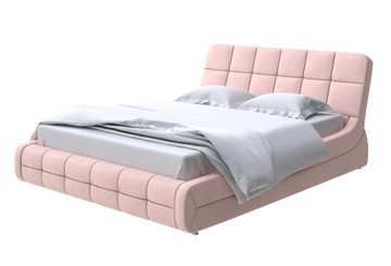 Кровать в спальню Corso-6 140x200, Велюр (Ultra Розовый мусс) в Южно-Сахалинске