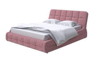 Кровать в спальню Corso-6 200х200, Рогожка (Levis 62 Розовый) в Южно-Сахалинске