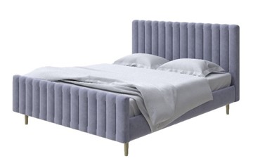 Кровать с мягким изголовьем Madison 200x200, Велюр (Casa Благородный серый) в Южно-Сахалинске