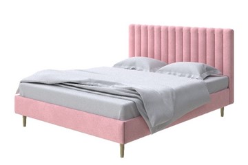 Кровать Madison lite 140x200, Велюр (Casa Жемчужно-розовый) в Южно-Сахалинске