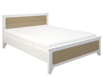 2-спальная кровать Соня 1400, Белый/Дуб в Южно-Сахалинске