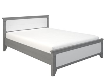 Кровать двуспальная Соня 1400, Серый/Белый в Южно-Сахалинске