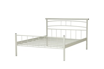Двухспальная кровать 42.25 ТОКИО, металл белый в Южно-Сахалинске