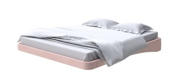 Кровать парящая 200х200, Велюр (Ultra Розовый мусс) в Южно-Сахалинске