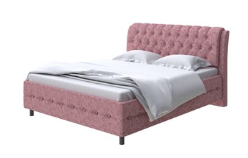 1,5-спальная кровать Como (Veda) 4 140х200, Рогожка (Levis 62 Розовый) в Южно-Сахалинске