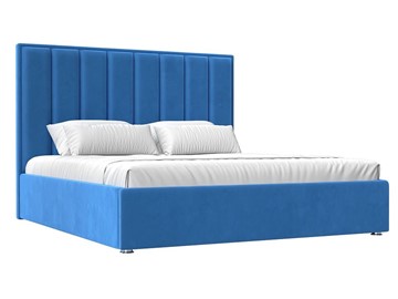 Кровать с механизмом 2-спальная Афродита 160, Голубой (Велюр) в Южно-Сахалинске