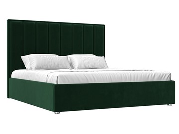 Кровать с механизмом двуспальная Афродита 160, Зеленый (Велюр) в Южно-Сахалинске