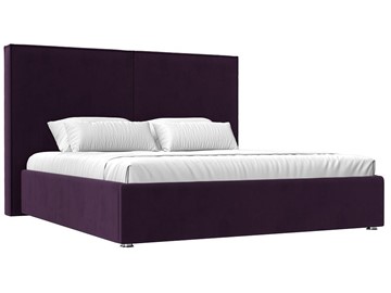 Кровать с механизмом Аура 160, Фиолетовый (Велюр) в Южно-Сахалинске