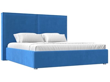 Кровать с механизмом Аура 160, Голубой (Велюр) в Южно-Сахалинске