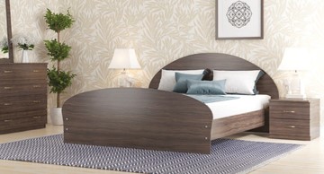 Спальная кровать Валенсия, 160х200 с основанием, венге в Южно-Сахалинске