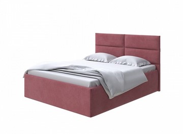 Кровать двухспальная Clever 200х190 без кроватного основания Велюр (Ultra Багряный) в Южно-Сахалинске