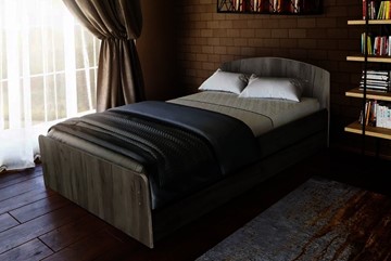 Спальная кровать 1400х2000 с низкой ножной спинкой в Южно-Сахалинске