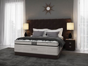 Кровать спальная Style/Basement 160х200, Флок (Велсофт Спелая слива) в Южно-Сахалинске