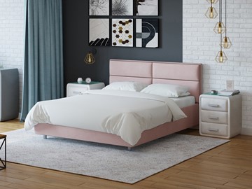 Кровать полутороспальная Pado 140х200, Велюр (Ultra Розовый мусс) в Южно-Сахалинске