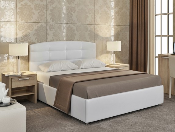 Полутороспальная кровать Mishel размер 140*200 с основанием в Южно-Сахалинске - изображение