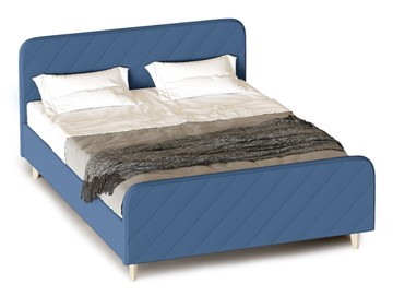 Спальная кровать Мебельград Мелоди 1200 (без основания) Альба синий в Южно-Сахалинске