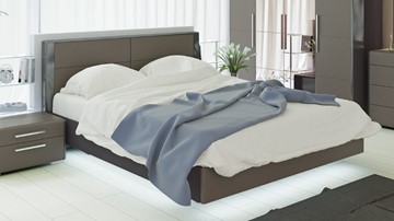 Кровать Наоми 1600, цвет Фон серый, Джут СМ-208.01.01 в Южно-Сахалинске