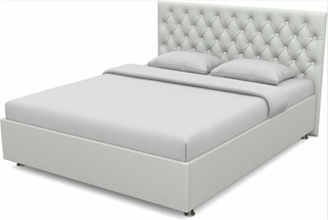 Кровать спальная Флоренция-А 1600 с основанием (Nitro White) в Южно-Сахалинске
