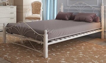 Кровать в спальню Фортуна 1, 1600, белый/белый в Южно-Сахалинске
