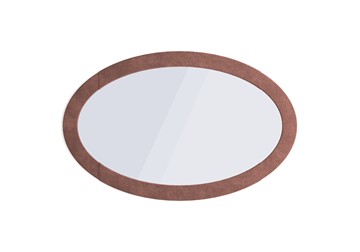 Зеркало прямоугольное овальное, Микровелюр терракотовый в Южно-Сахалинске