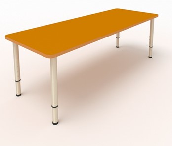 Детский стол 2-местный  (по одну сторону столешн.) СДО-2 (0-3) оранжевый в Южно-Сахалинске