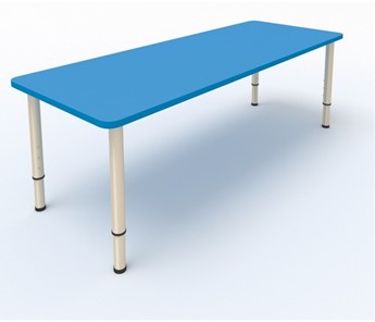Стол для детей 2-местный  (по одну сторону столешн.) СДО-3 (0-3) синий в Южно-Сахалинске